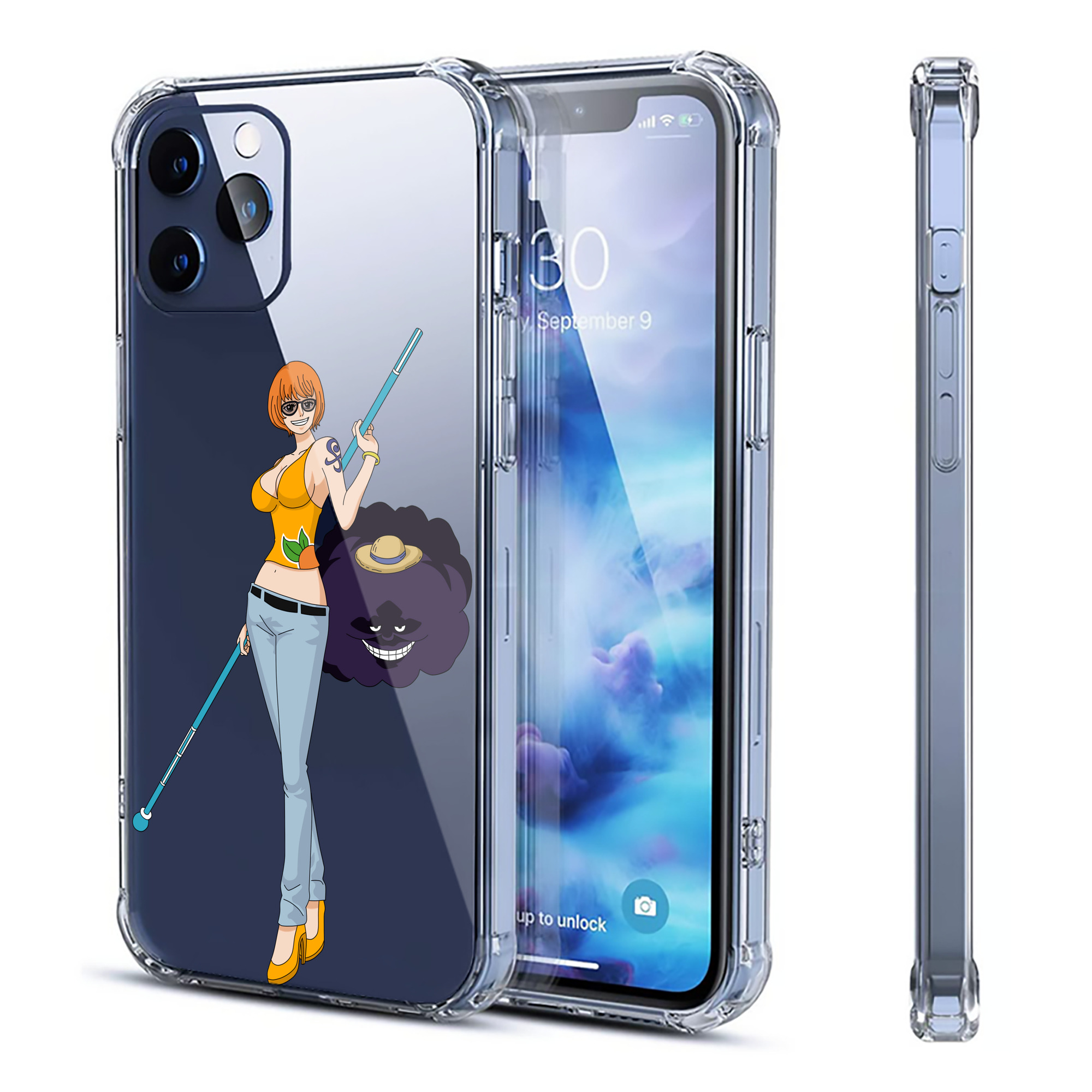 （画像用） ワンピース ナミ ONE PIECE Nami 【iPhone 12シリーズ対応】透明スマホケース（クリアソフトケース）